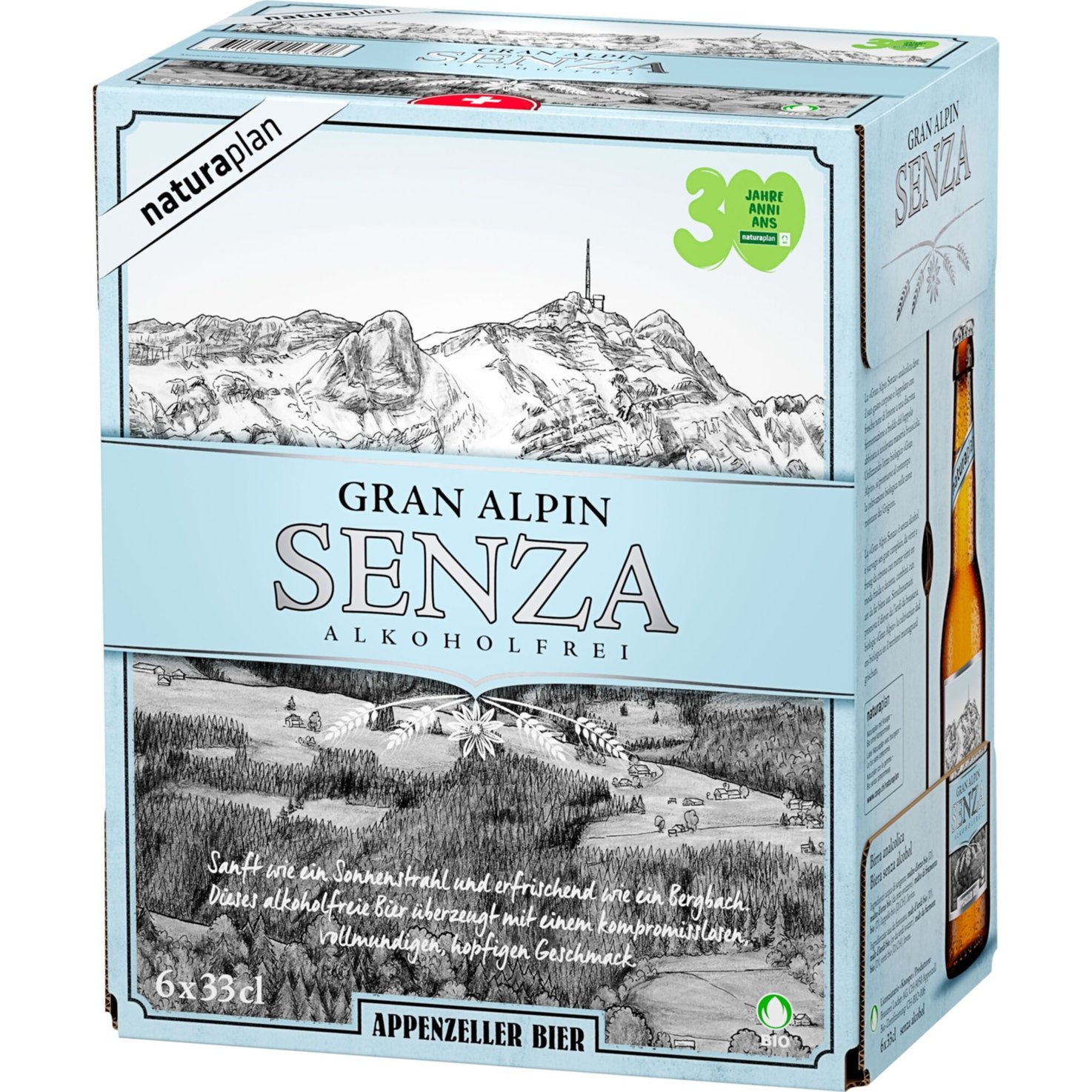 Naturaplan Gran Alpin Senza Bier alkoholfrei 6x33cl -198cl