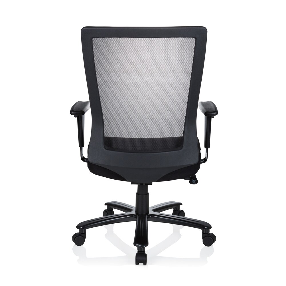 XXL Drehstuhl XXL EXTENDER Stoff/Netzstoff mit Armlehnen (höhenverstellbar) hjh OFFICE