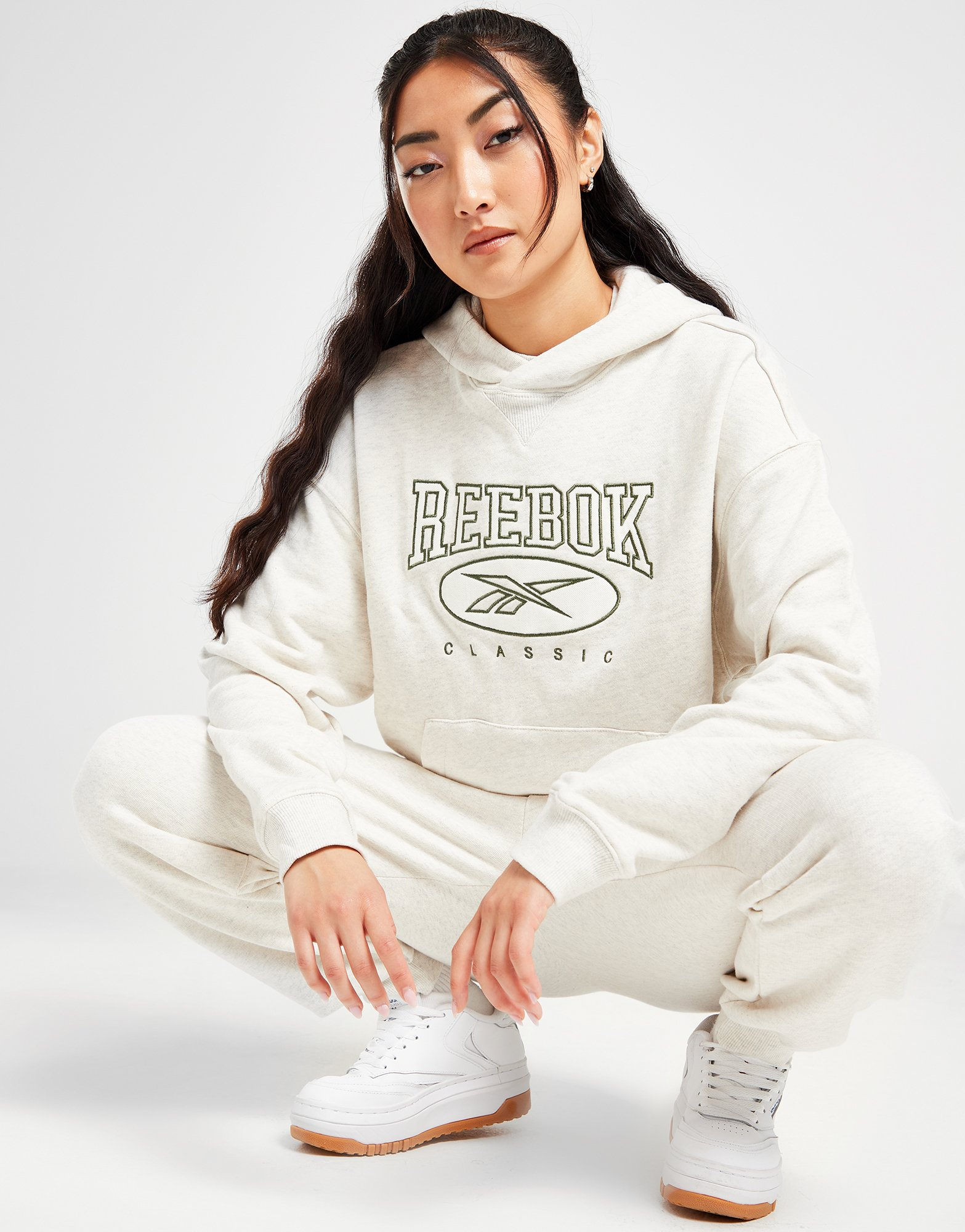 Reebok Sweat à Capuche Classic Logo Femme