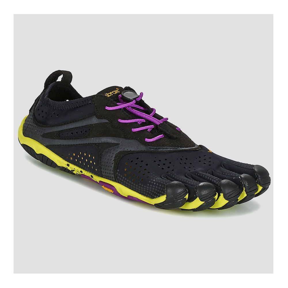 Five Fingers V-RUN - Chaussures running Femme noir/jaune/violet