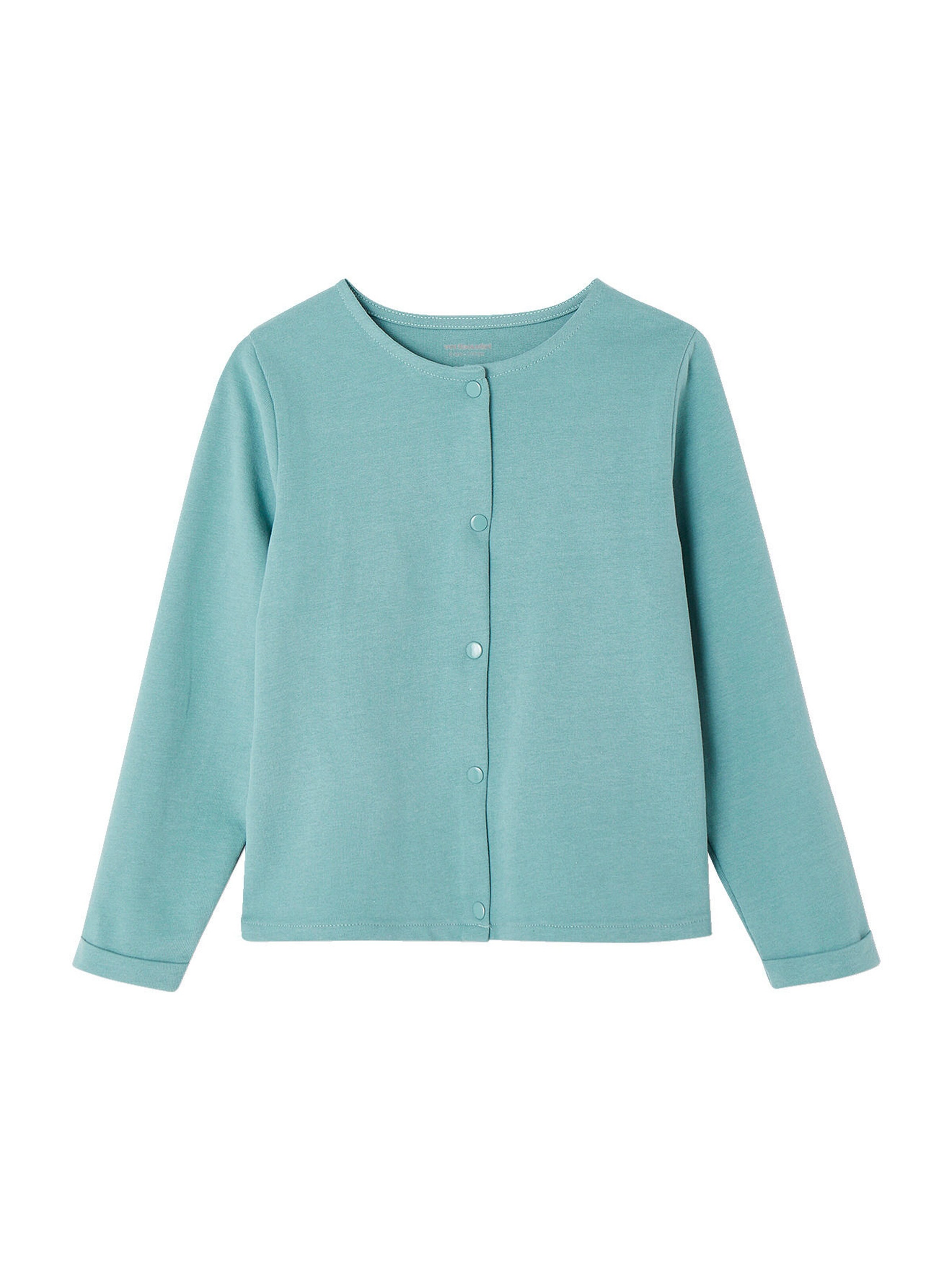 Vertbaudet Mädchen-Set: Kleid + Cardigan smaragdgrün