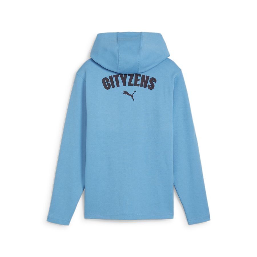 Manchester City Sweat à Capuche Casuals - Magic Blue/Bleu Marine Enfant