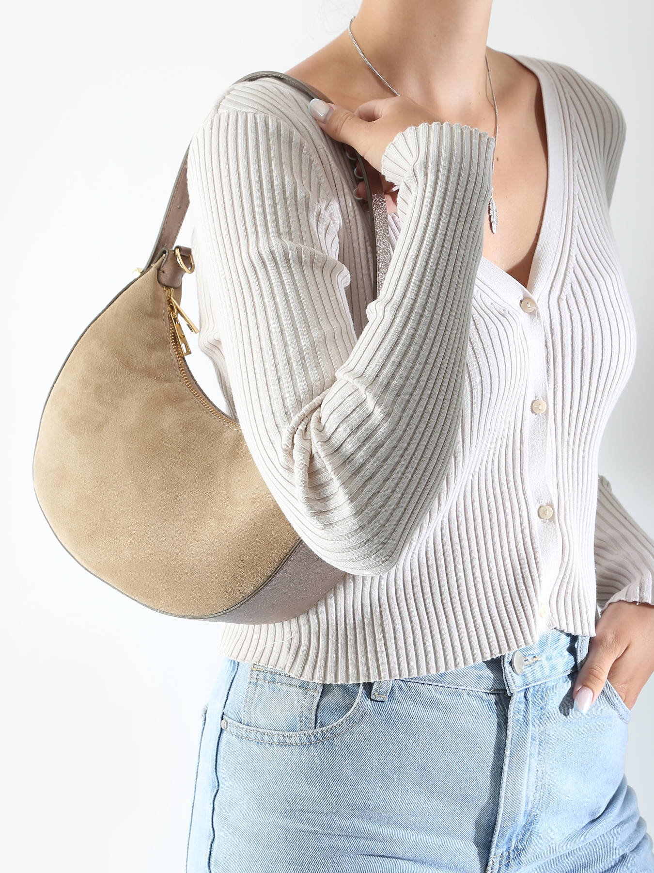 sac port paule Velvet cuir MILANO