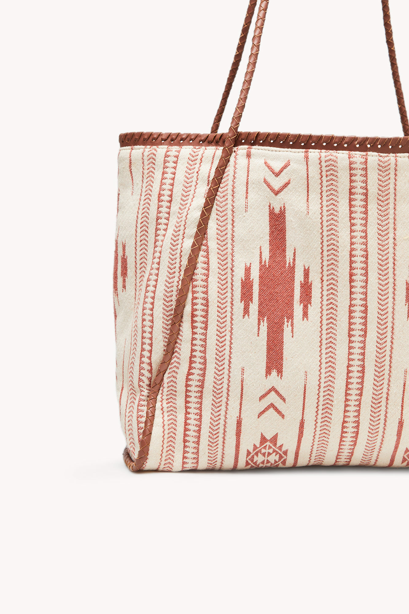 Bolsa tote Alejandra Jacquard - Rosa