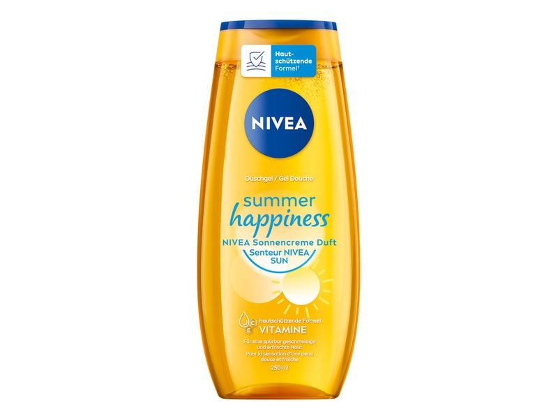 NIVEA Duschgel Summer Happiness 250 ml Pflegedusche mit erfrischendem Duft von Sonnencreme