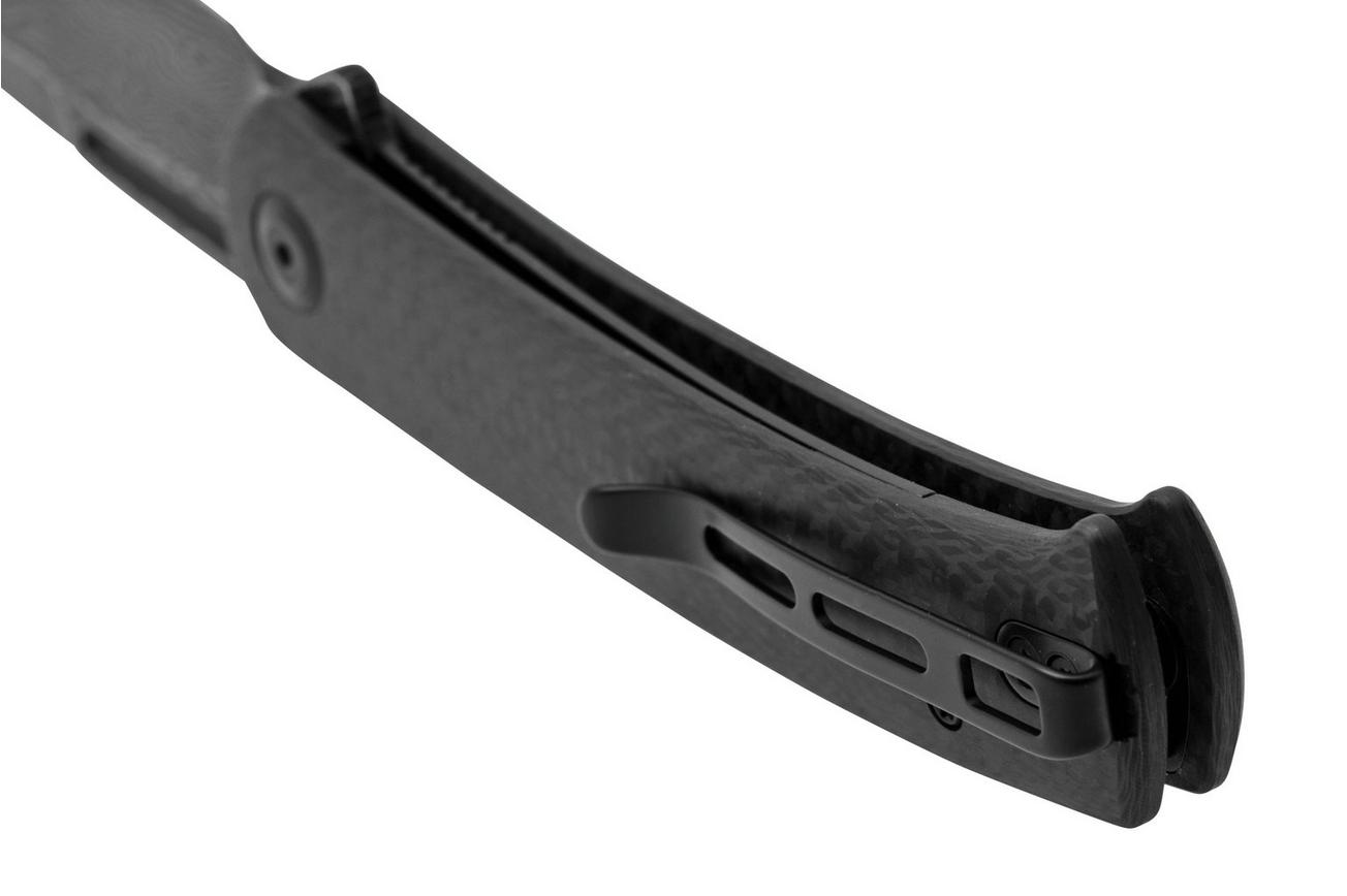 CIVIVI Caetus C21025C-DS1 Twill Carbon Fiber, Damascus Blade, zakmes