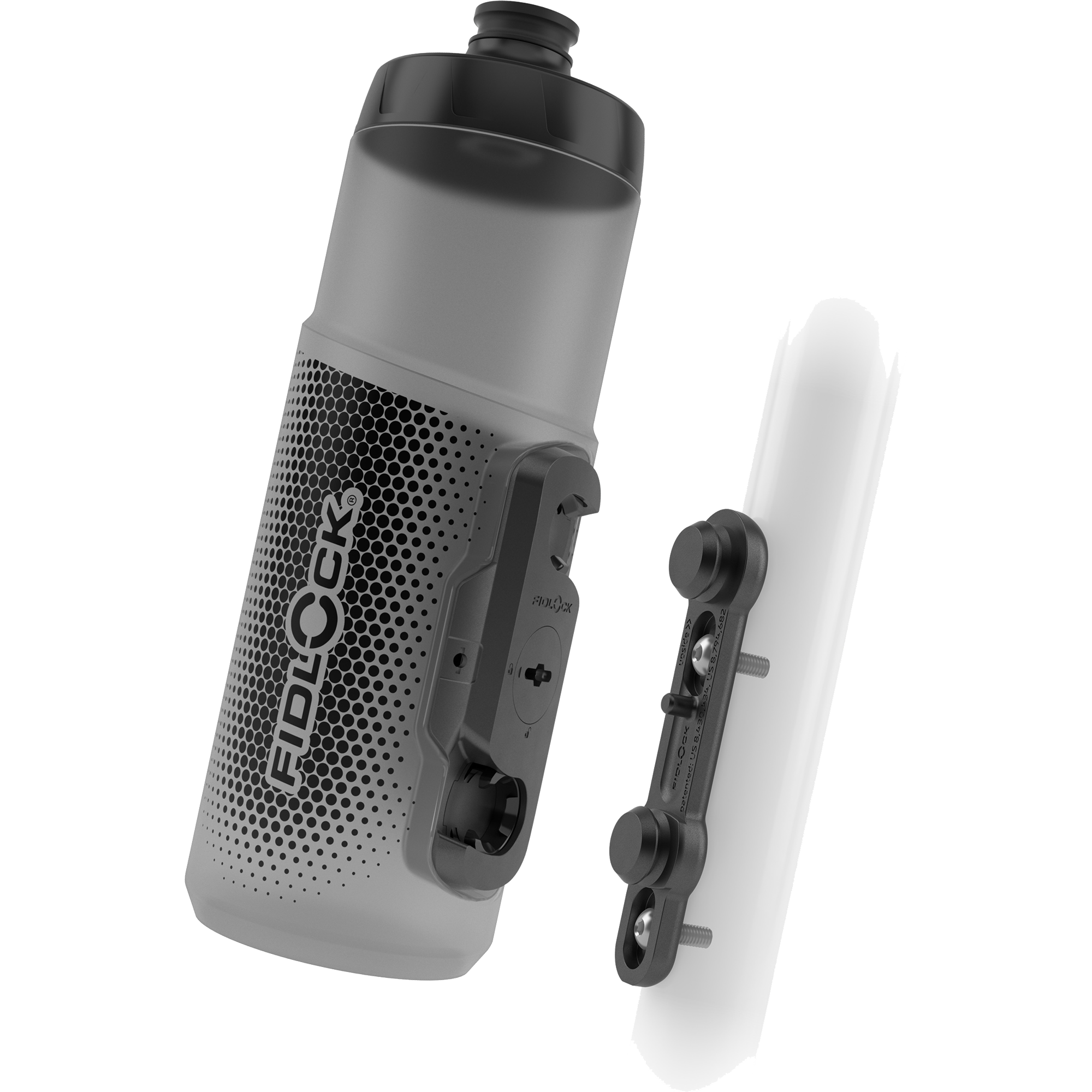 Fidlock Twist 600ml + Bike Base Trinkflasche (2022) transparent schwarz