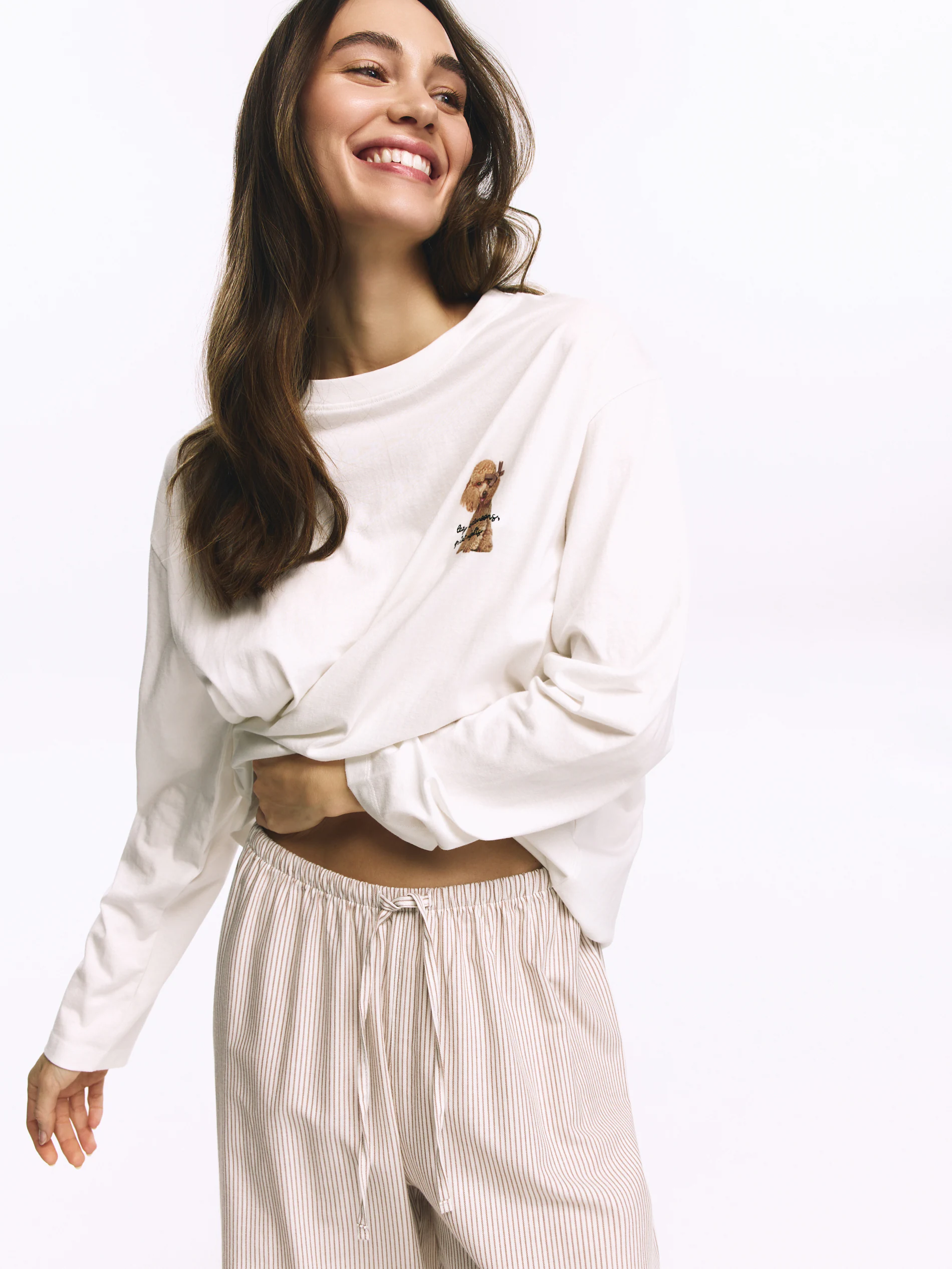 Zweiteiliges bedrucktes Pyjama-Set