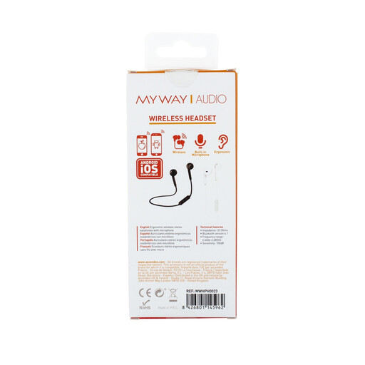 Fones de ouvido estéreo Bluetooth Myway