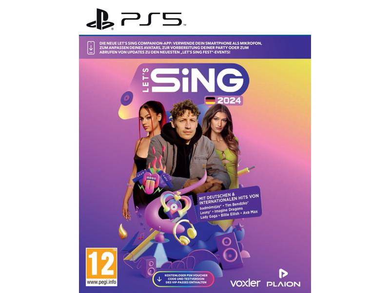 GAME Let's Sing 2024 German Version Anspruchsvolles Karaoke-Spiel für die PlayStation 5