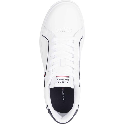 Tommy Hilfiger Lace-Up Cupsole Sneakers, Hvid, 45