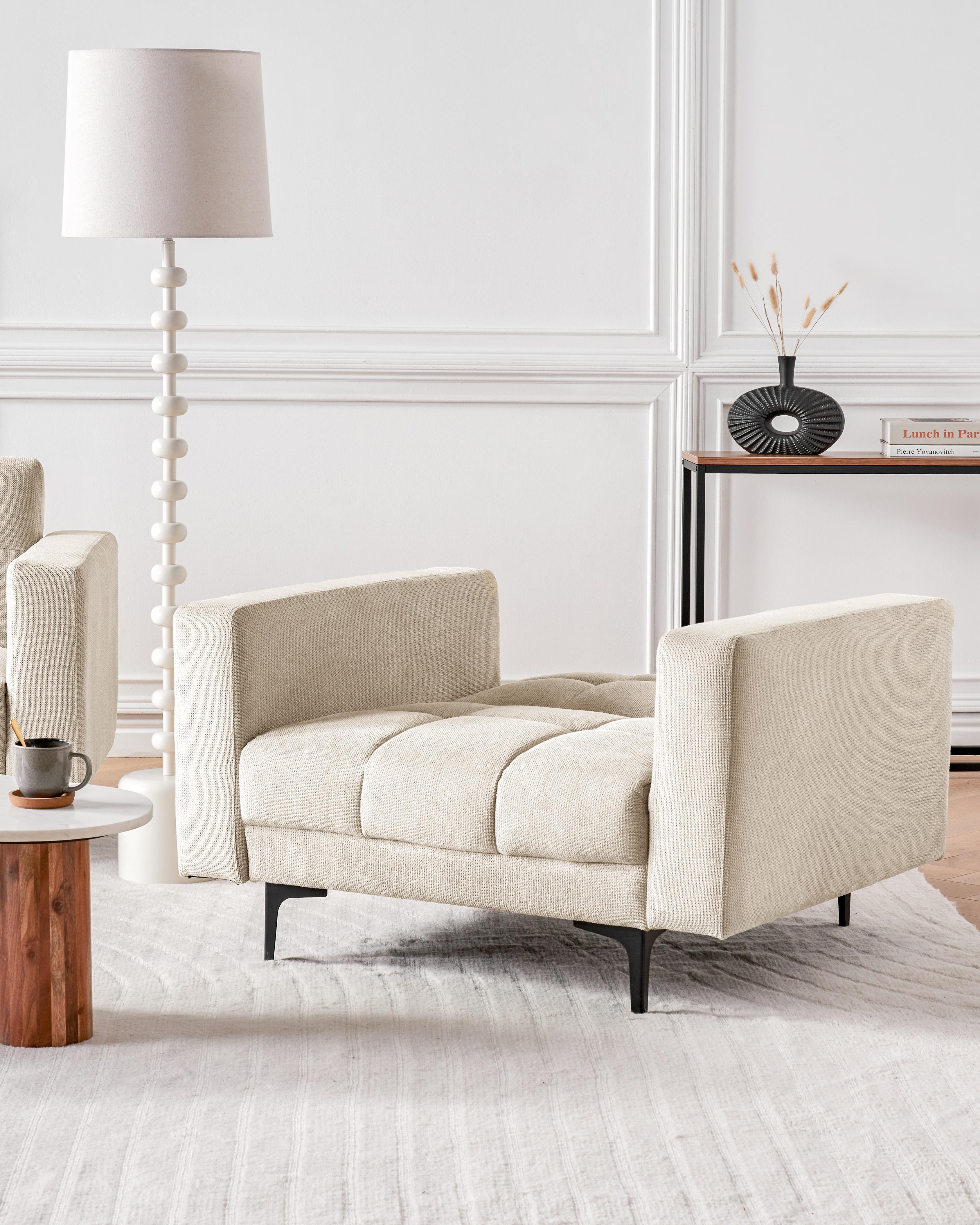 Fauteuil ALNES Stof Beige