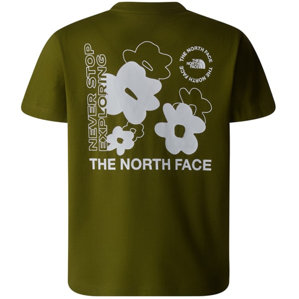 T-shirt THE NORTH FACE G FLOWER GRAPHIC RELAXED S/S TEE FOREST OLIVE