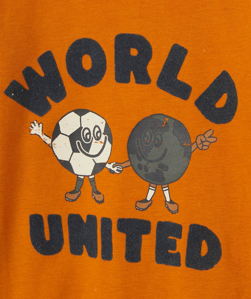 LE T-SHIRT ORANGE AVEC ANIMATIONS EN FIBRES RECYCLÉES GARÇON