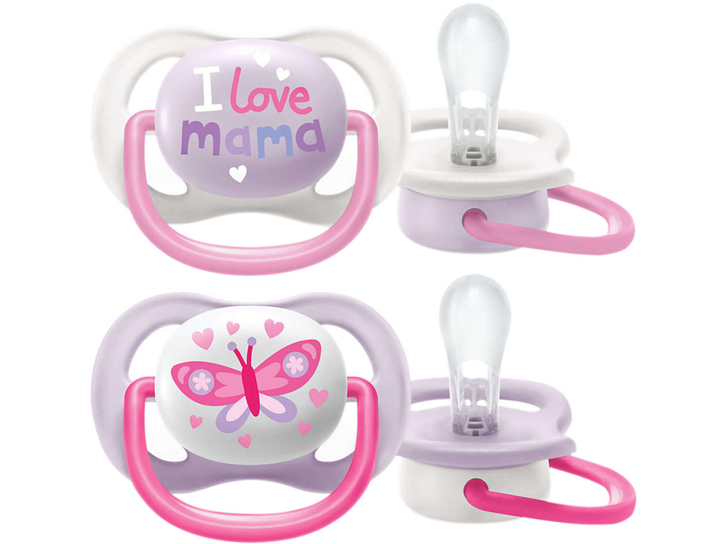 CHUPETA AVENT ULTRA AIR HAPPY 0-6 MESES 2UN