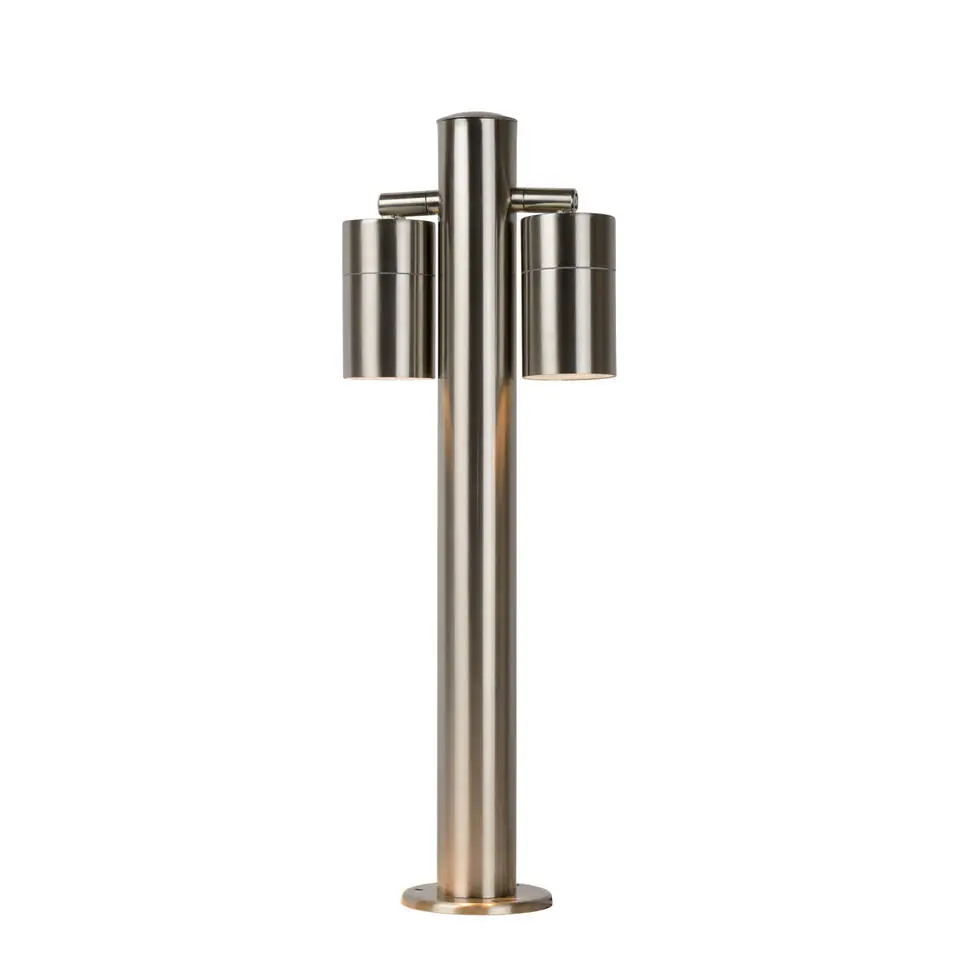 Lucide ARNE-LED Sokkellamp - Mat chroom