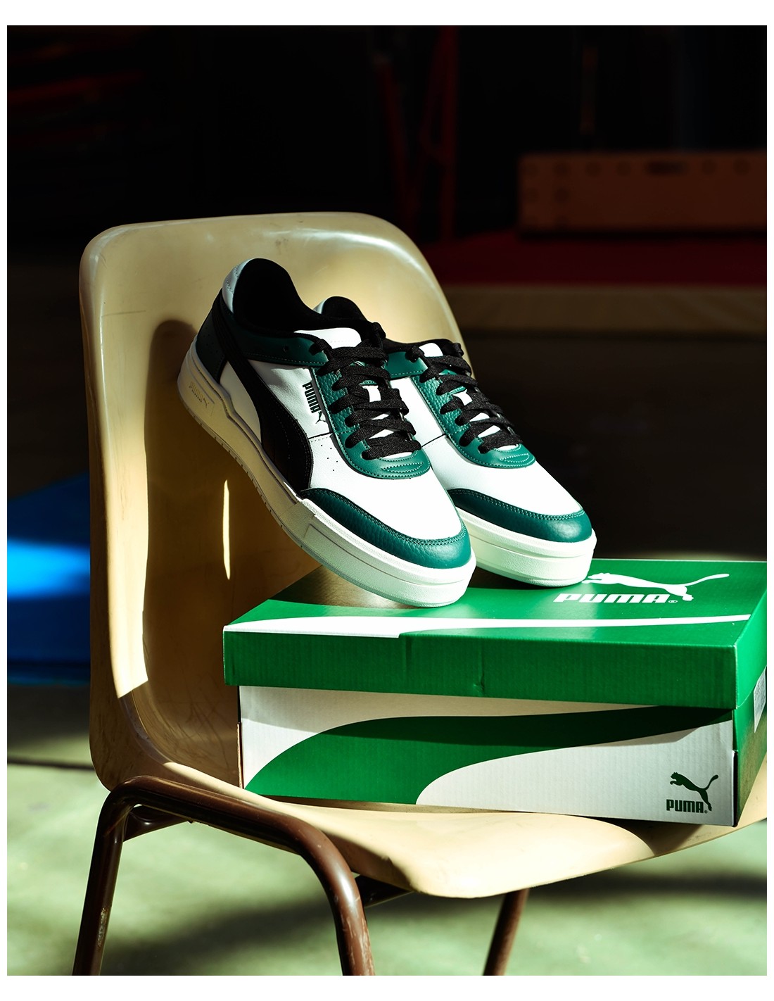 puma Sneakers mixte ca pro sport lth green/blk/wht