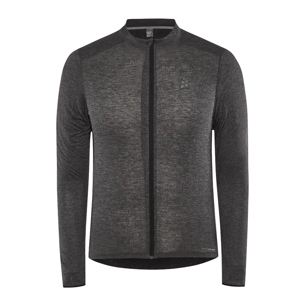 Craft CORE Bike Essence Wool Fietsshirt Lange Mouwen Zwart Heren