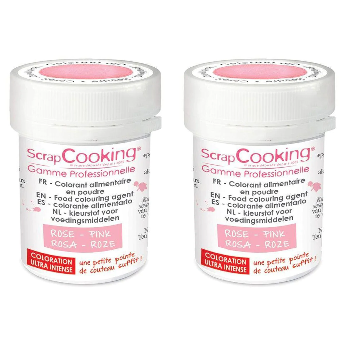 Colorant alimentaire en poudre 10 g - rose poudré Scrapcooking