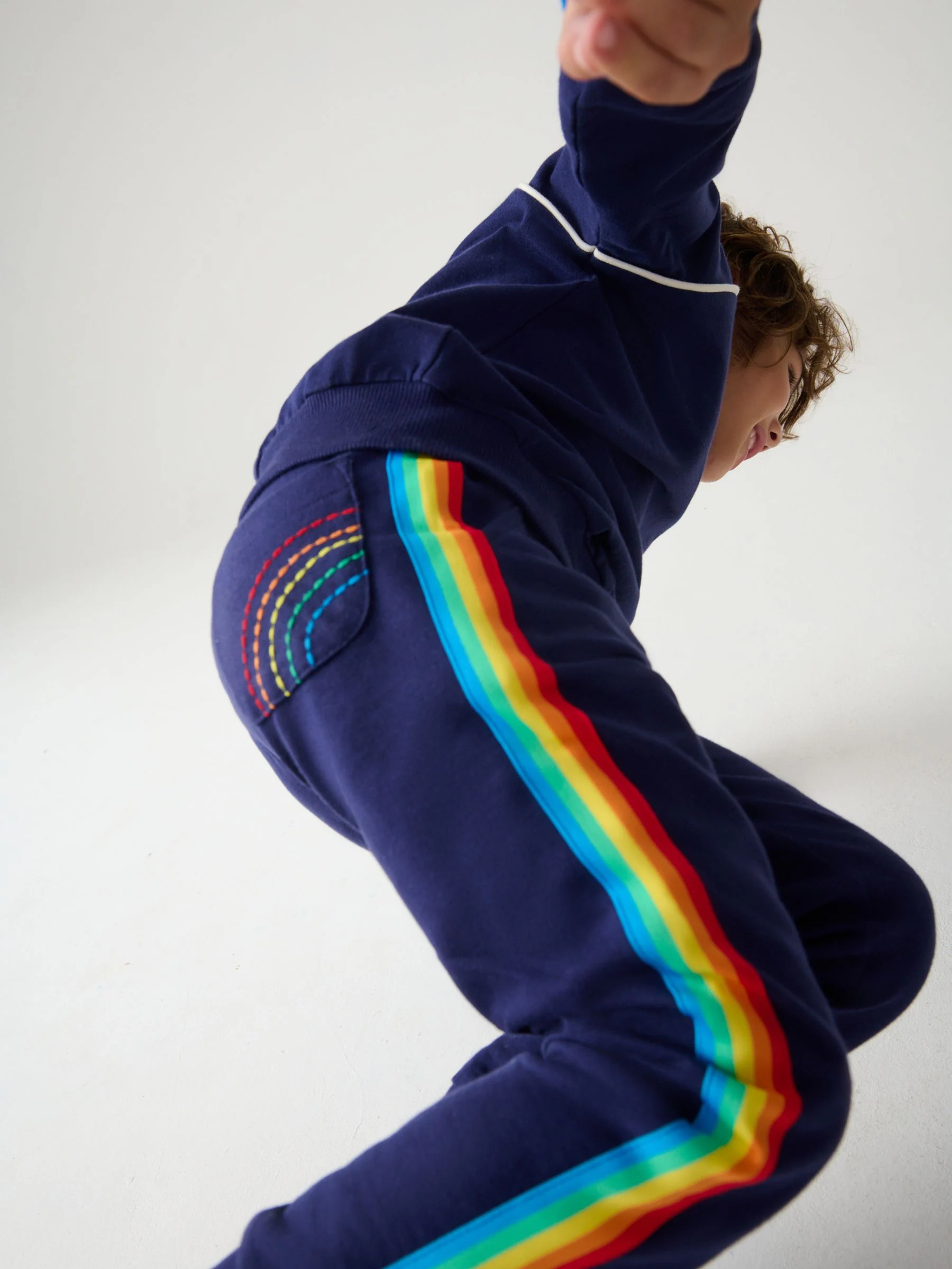 Marineblauw - Little Bird by Jools Oliver set van sweatshirt en joggingbroek