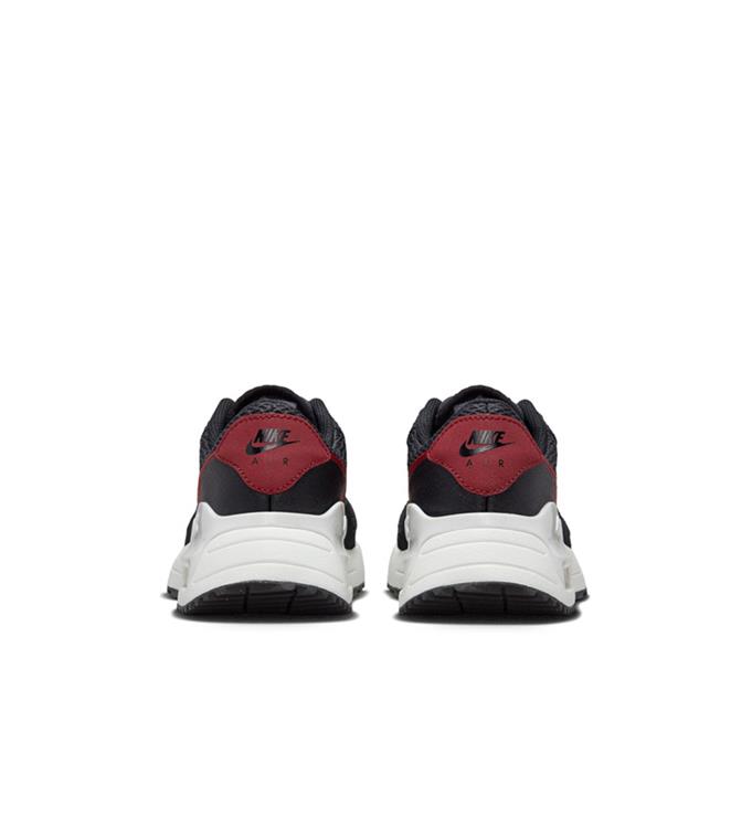 NIKE AIR MAX SYSTM BIG KIDS SHOES BLACK-TEAM-RED-ANTHRACITE-SUMM