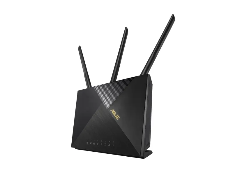 ASUS 4G-AX56 - Trådløs router - WWAN 4-port switch - 1GbE - Wi-Fi 6 - Dual Band eftersyn ikke inkluderet