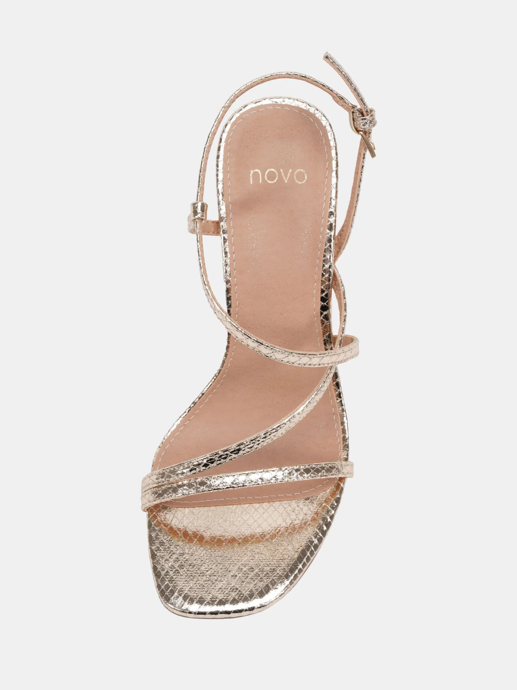 Goud - Novo MONDRIAN Strappy Heeled Sandals