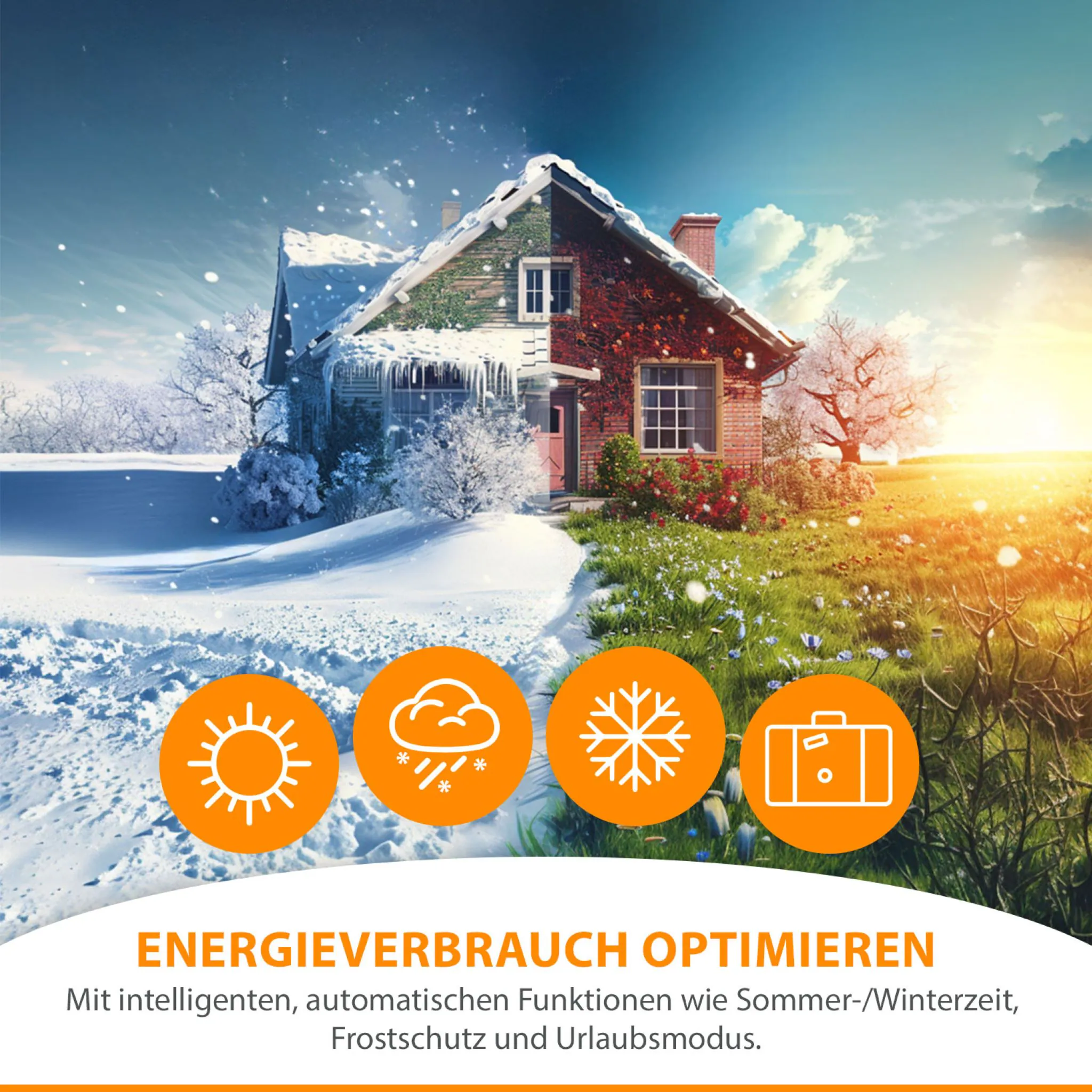2 Stück IOIO HT 2000 Elektronischer Thermostat Heizkörperthermostat spart bis 30% Heizkosten