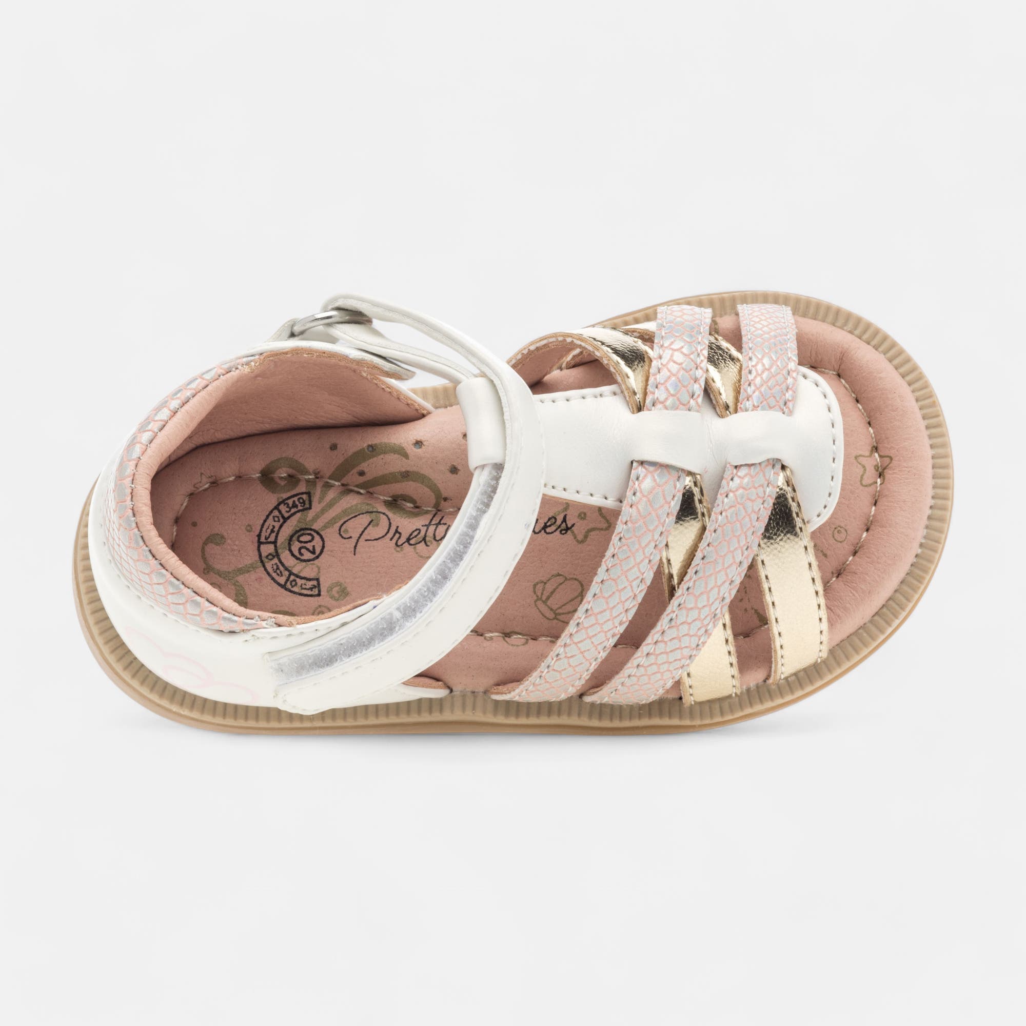 Nu-pieds Bébé fille blanc