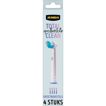 Jumbo Total Opzetborstels Clean 4 Stuks