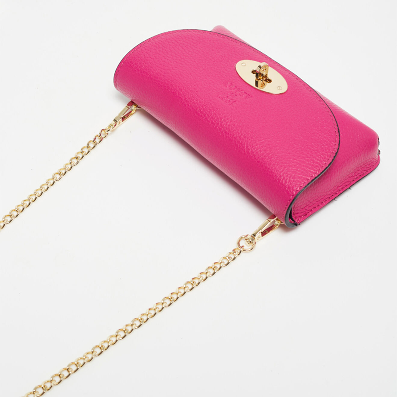 1987 by Abaco Sac bandoulière en Cuir Izmir fushia - 18x2.5x10 cm