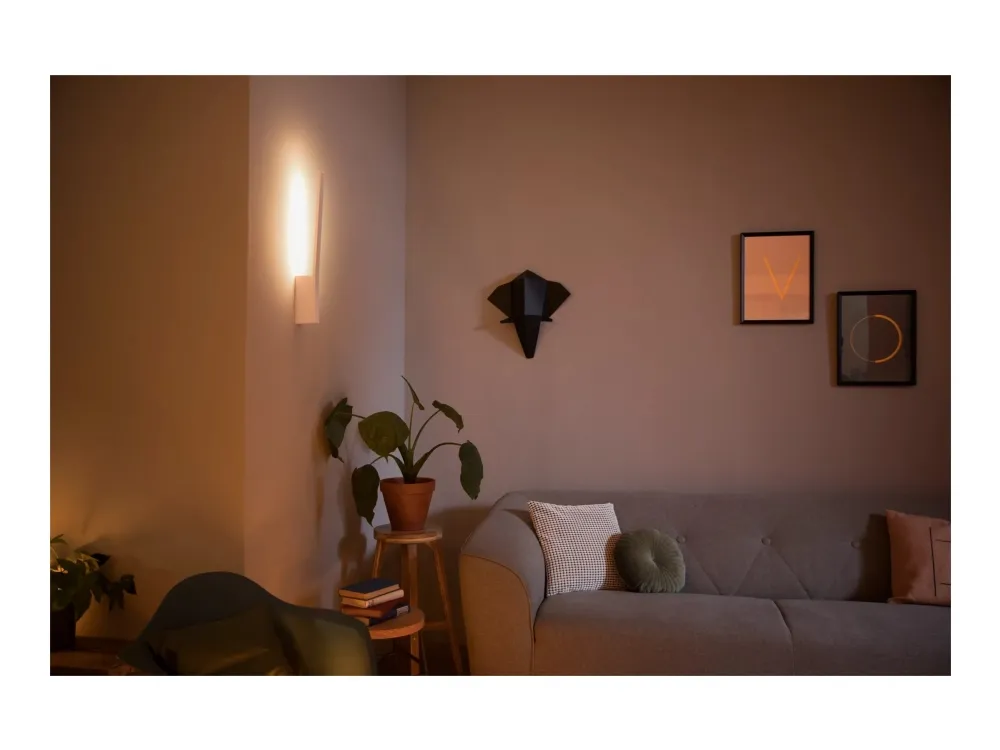 Philips Hue White and Color Ambiance Liane - Væglampe - LED - 12.2 W - klasse G - 16 millioner farver/varmt til køligt hvidt lys - 2000-6500 K - hvid