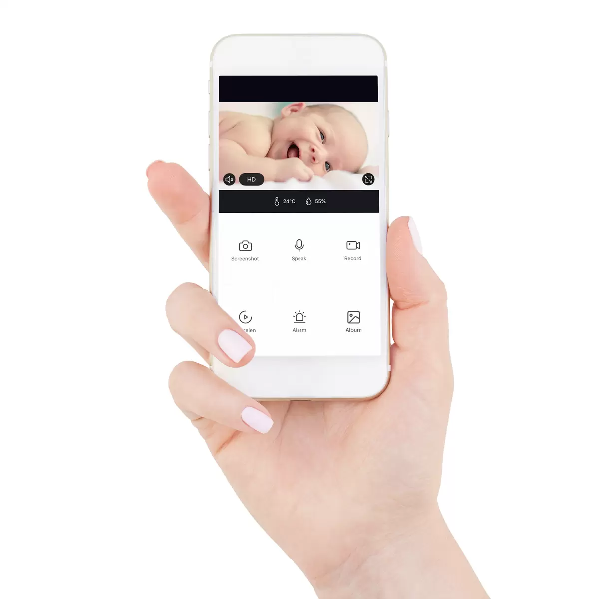 Babyphones Alecto Elect Schwarz