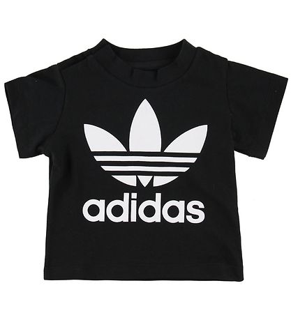 adidas Originals T-Shirt - Trefoil - Schwarz m. Logo
