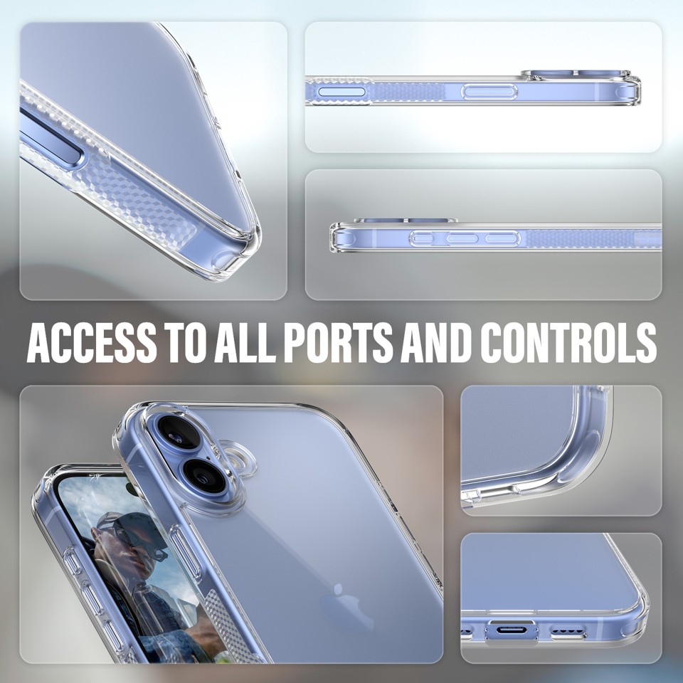 PanzerGlass - HardCover - iPhone 16 Plus - Transparent