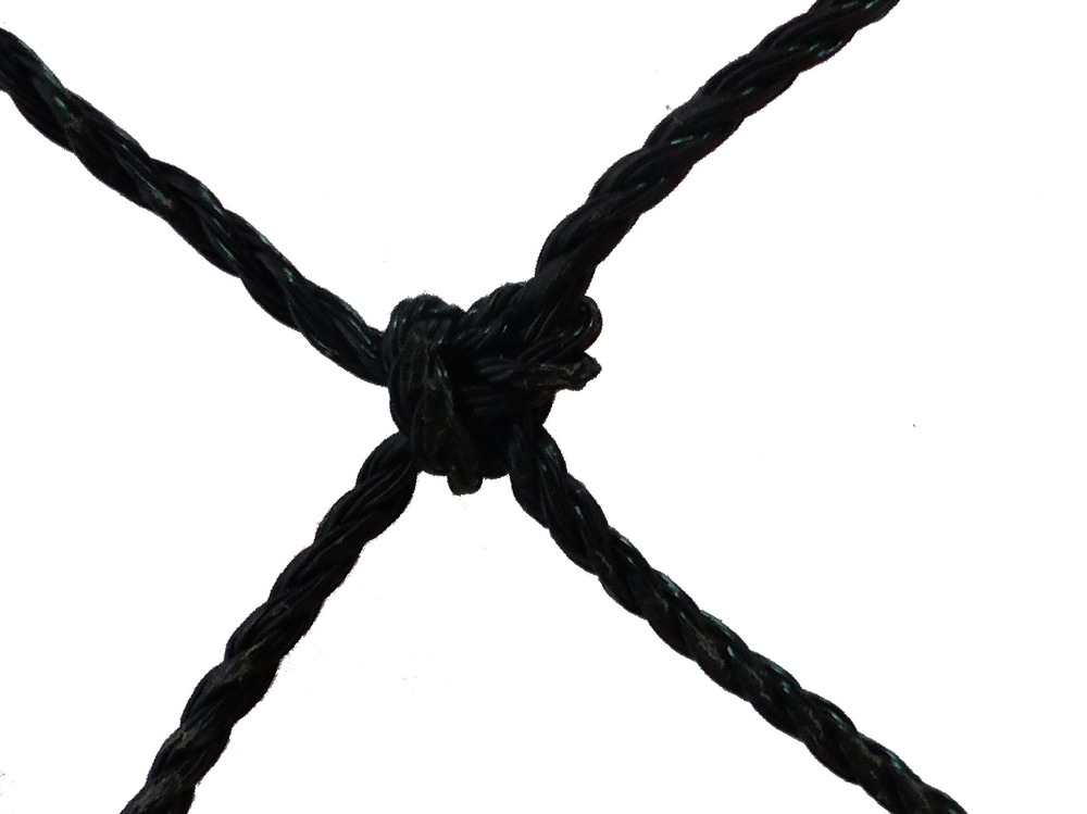 Filet de volière - maille de 50mm noir 21 x 20m