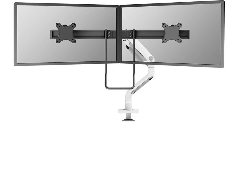 NEOMOUNTS Tischständer DS75S-950 WH2 bis 16 kg – Weiss Voll bewegliche Tischhalterung für 17-27
