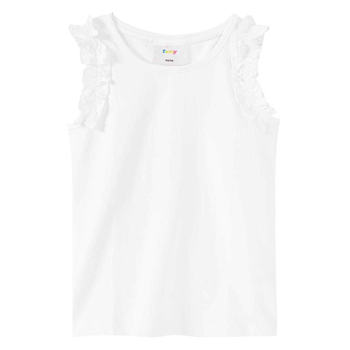 Famy 3 Mädchen Tops im Basic-Look hellrosa / weiss / dunkelblau