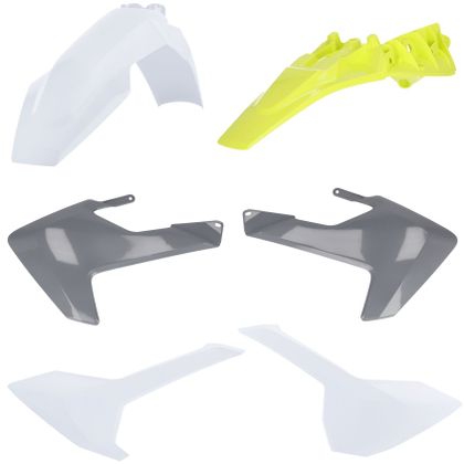 Kit plastiques Acerbis Couleur - Gris / Blanc