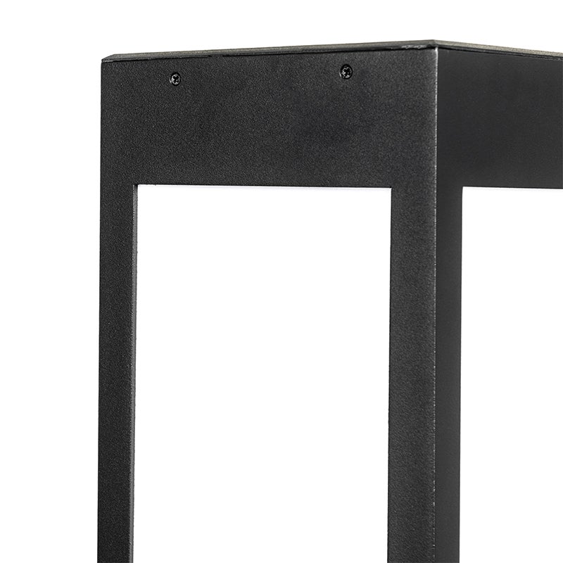 Staande buitenlamp, zwart, 80 cm, met dimlicht en sensor, op zonne-energie - Charlotte
