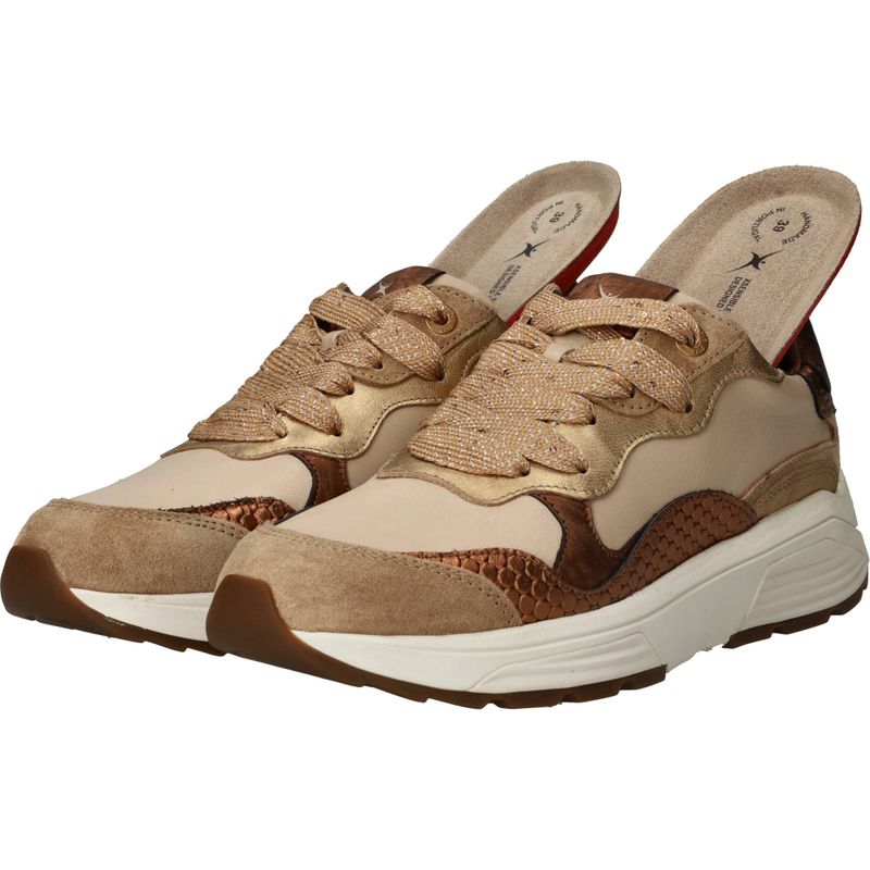 Xsensible Rainbow Stretchwalker GX Sneakers Beige Dames