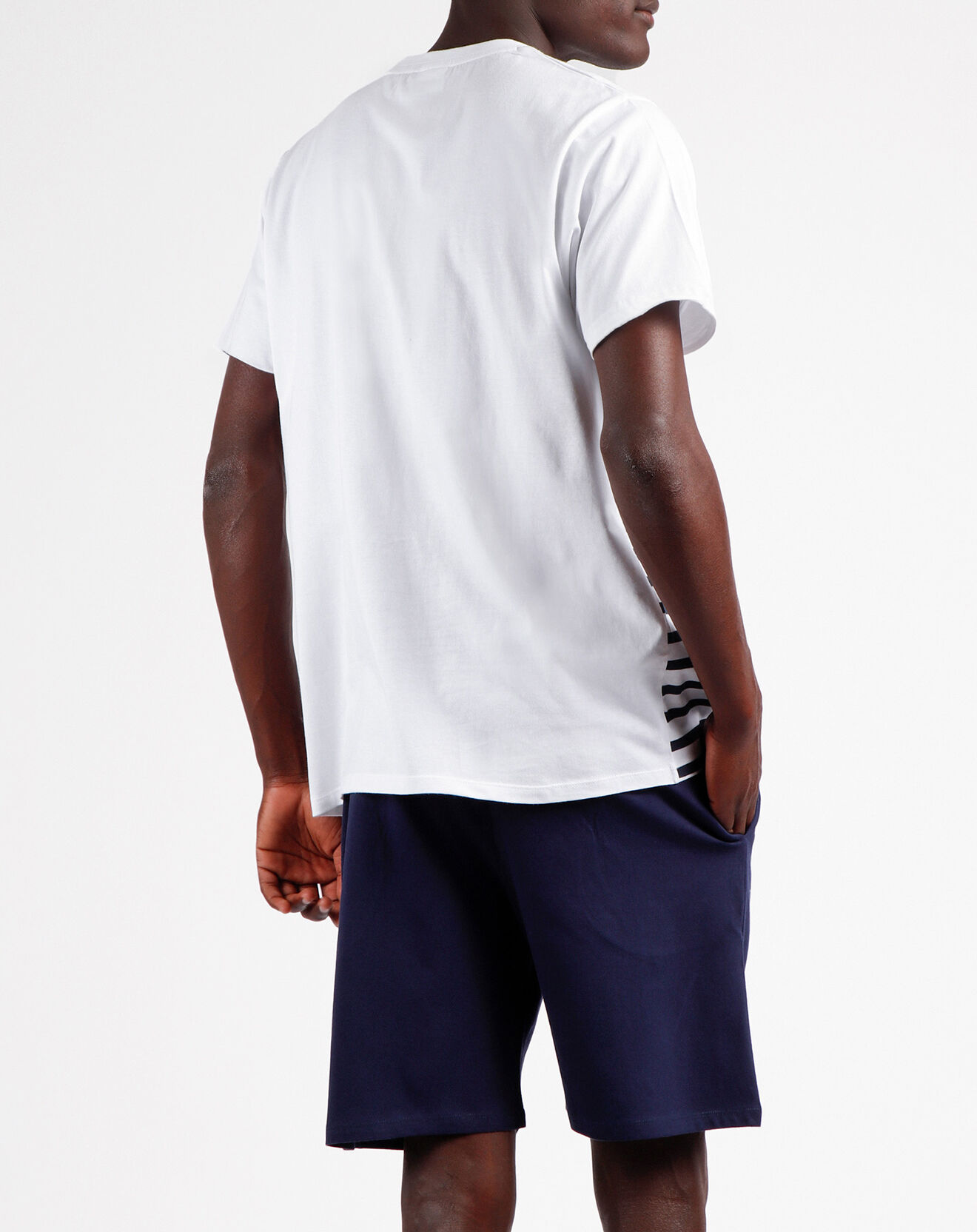 Peanuts Pyjama T-Shirt & Short Hadrien blanc/bleu marine