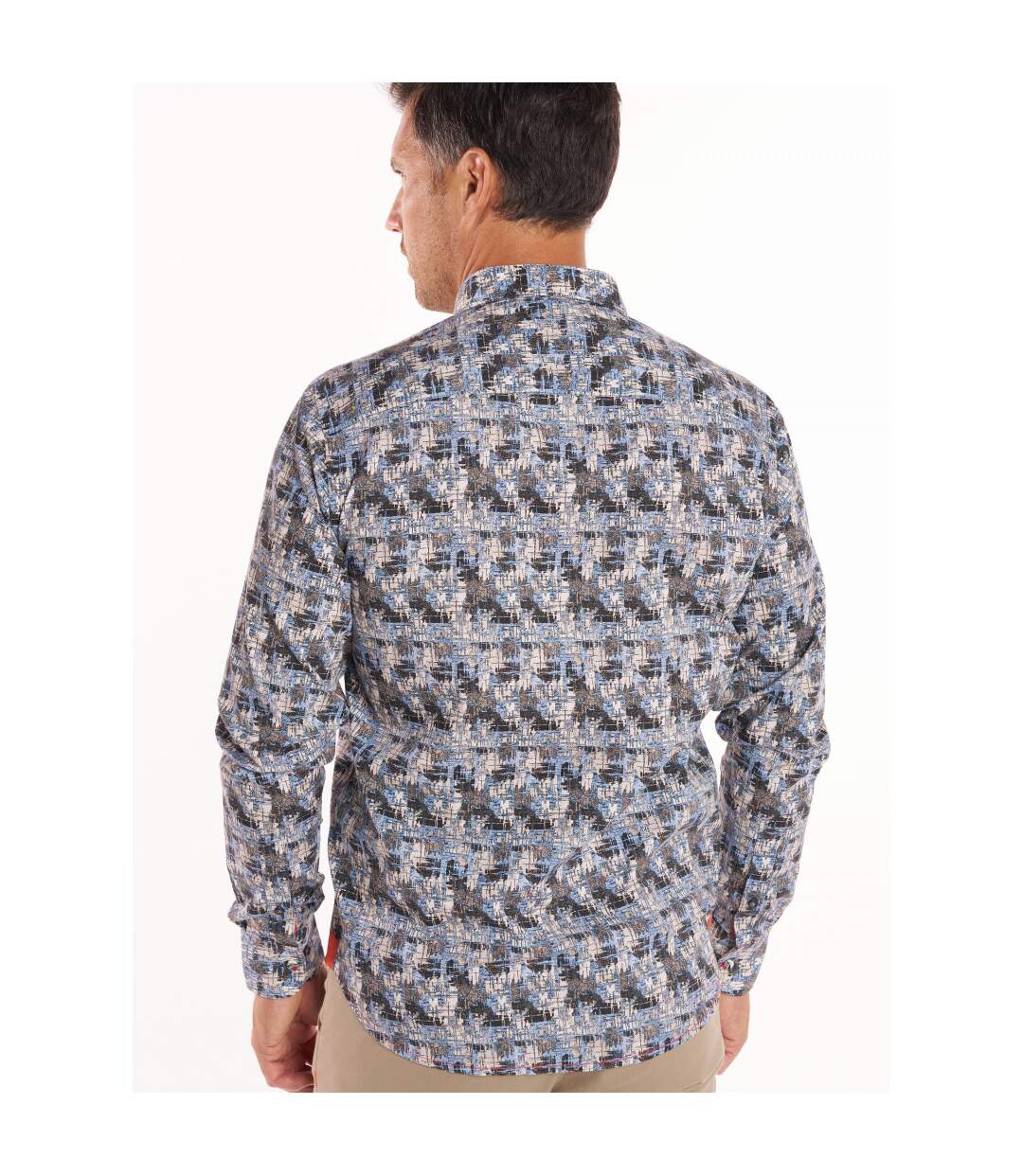 Chemise imprimée col boutonné