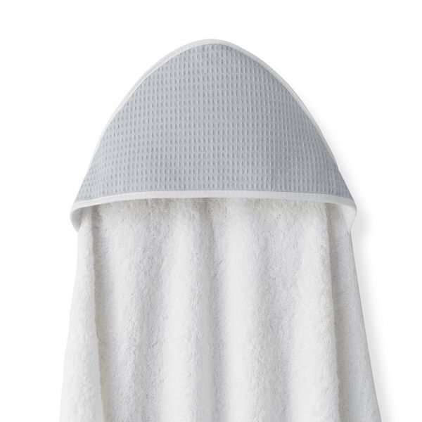 Interbaby Toalha de Banho 100x100 Algodão Nido de Abeja Cinza