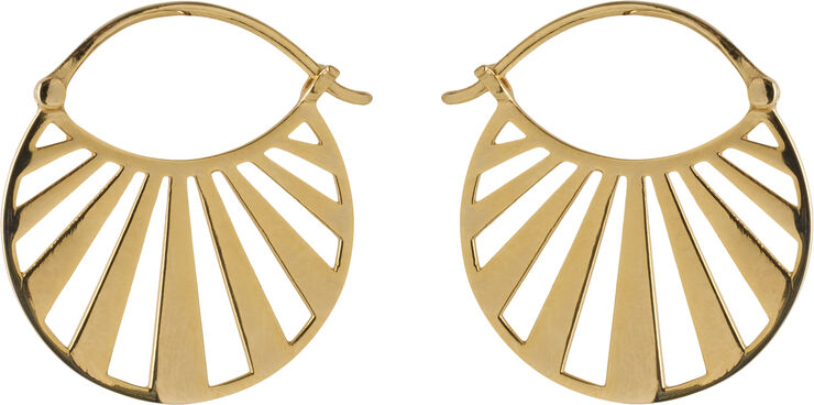Pernille Corydon Jewellery Misty Light Earrings size 24 mm Gold