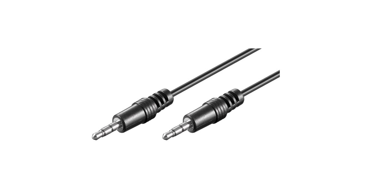 goobay3,5 mm Jack kabel  (Zwart, 2,5 meter, Stereo)
