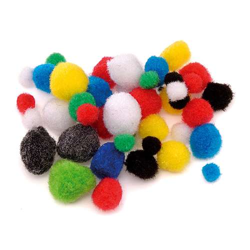 Pompons, Größe 8-20mm
