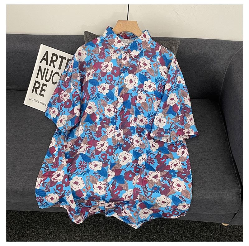 Mimiyox - Midi-jurk met 3/4-mouwen en bloemenprint