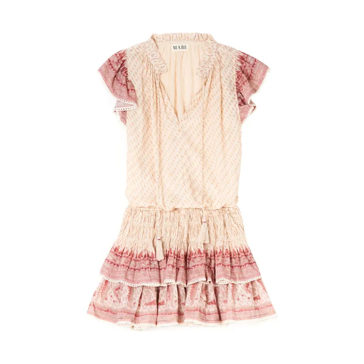 M.A.B.E. Robe Volants Ode | Rose poudré