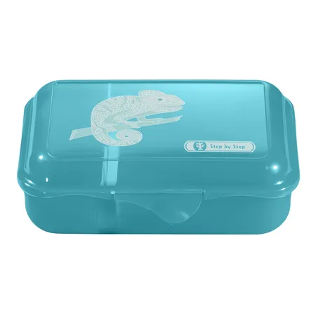 Step by Step Lunchbox mit Trennwand Tropical Chameleon, türkis